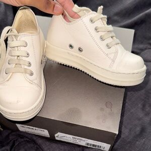 Rick Owens Kids Shoes in Cream